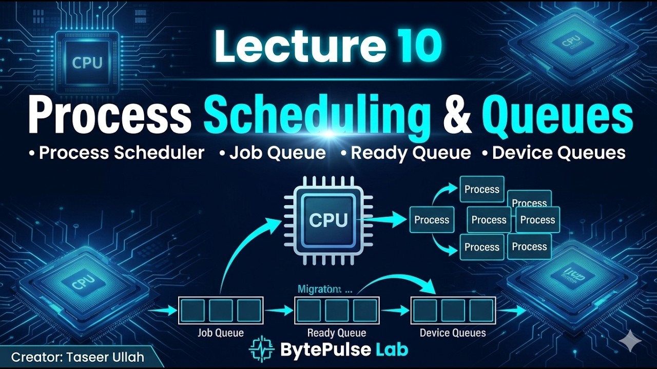 Lecture 10: Process Scheduling & Scheduling Queues in Operating System