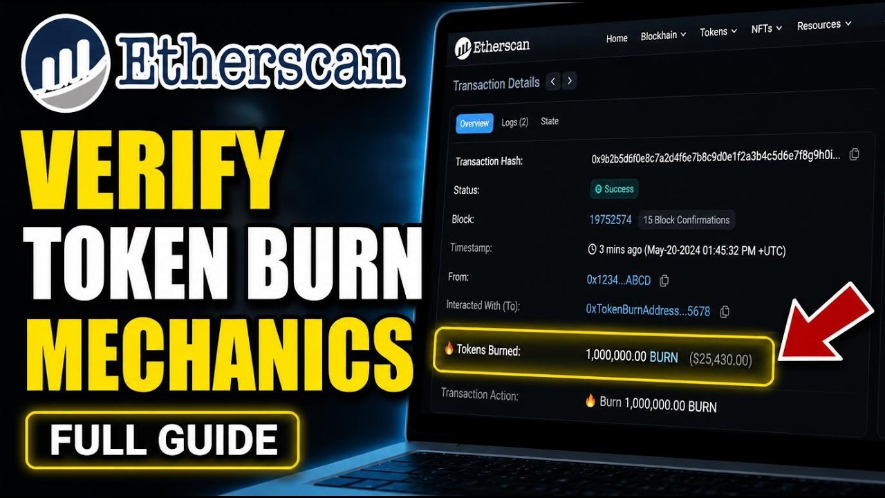 How to verify token burn mechanics on Etherscan - Full Guide