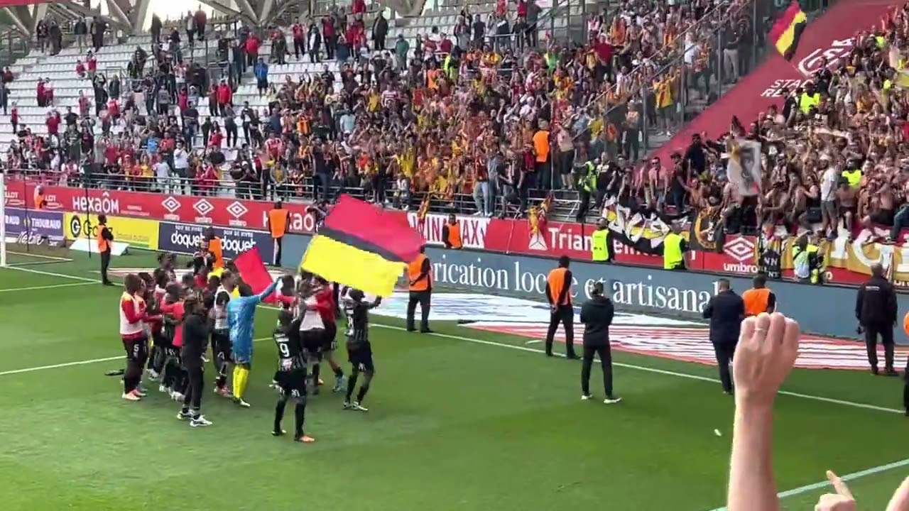 Reims - Lens / Joie à la fin du match 🔴🟡