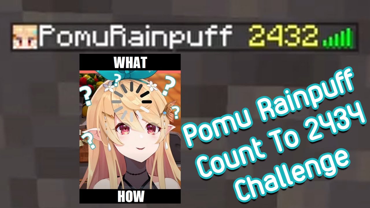 Pomu forgets how to count to 2434 in Minecraft One Block【NIJISANJI EN】