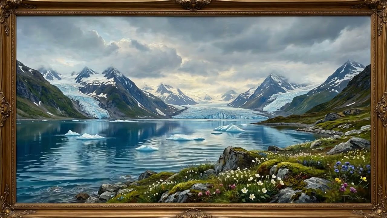 Snow Mountain TV Art Frame ❄️🏔️ Relaxing Nature Wallpaper