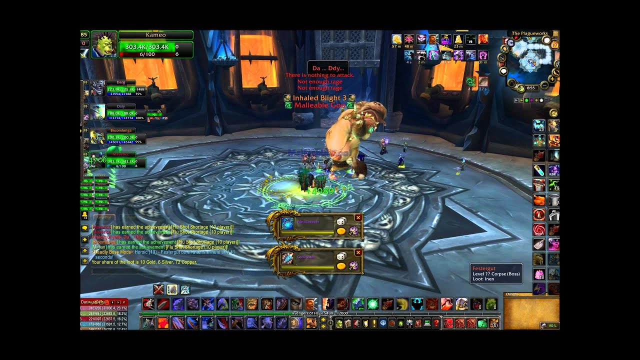 World of Warcraft - Icecrown Citadel  - 10 Man Heroic - Plagueworks - Plague Wing