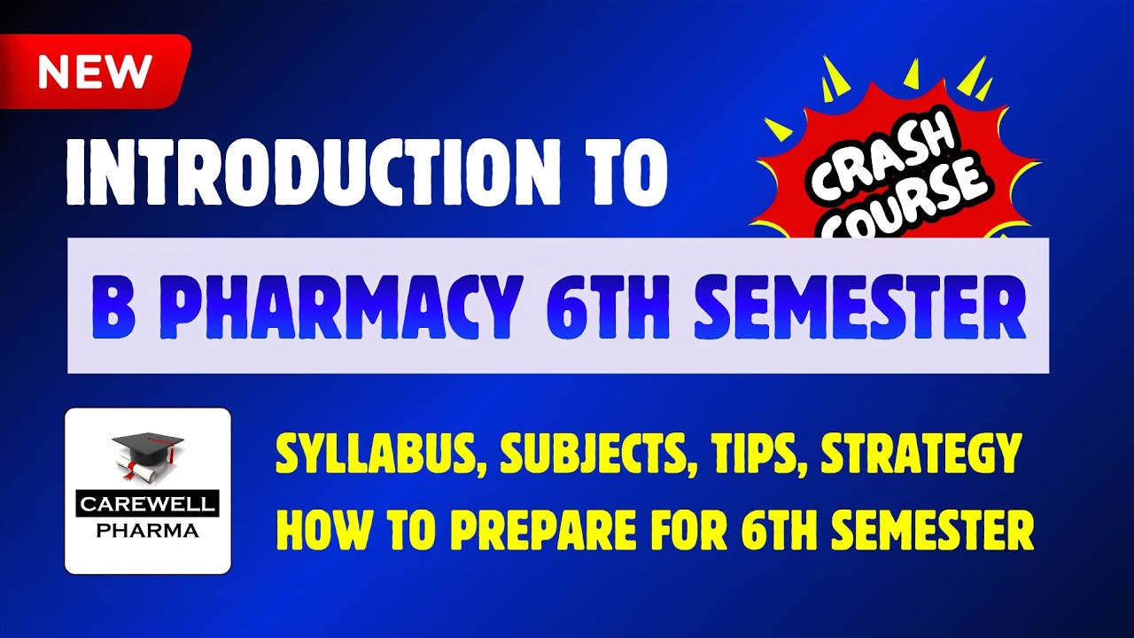 B Pharmacy 6th Semester | Syllabus | Subjects | Introduction | Tips & Tricks | Carewell Pharma