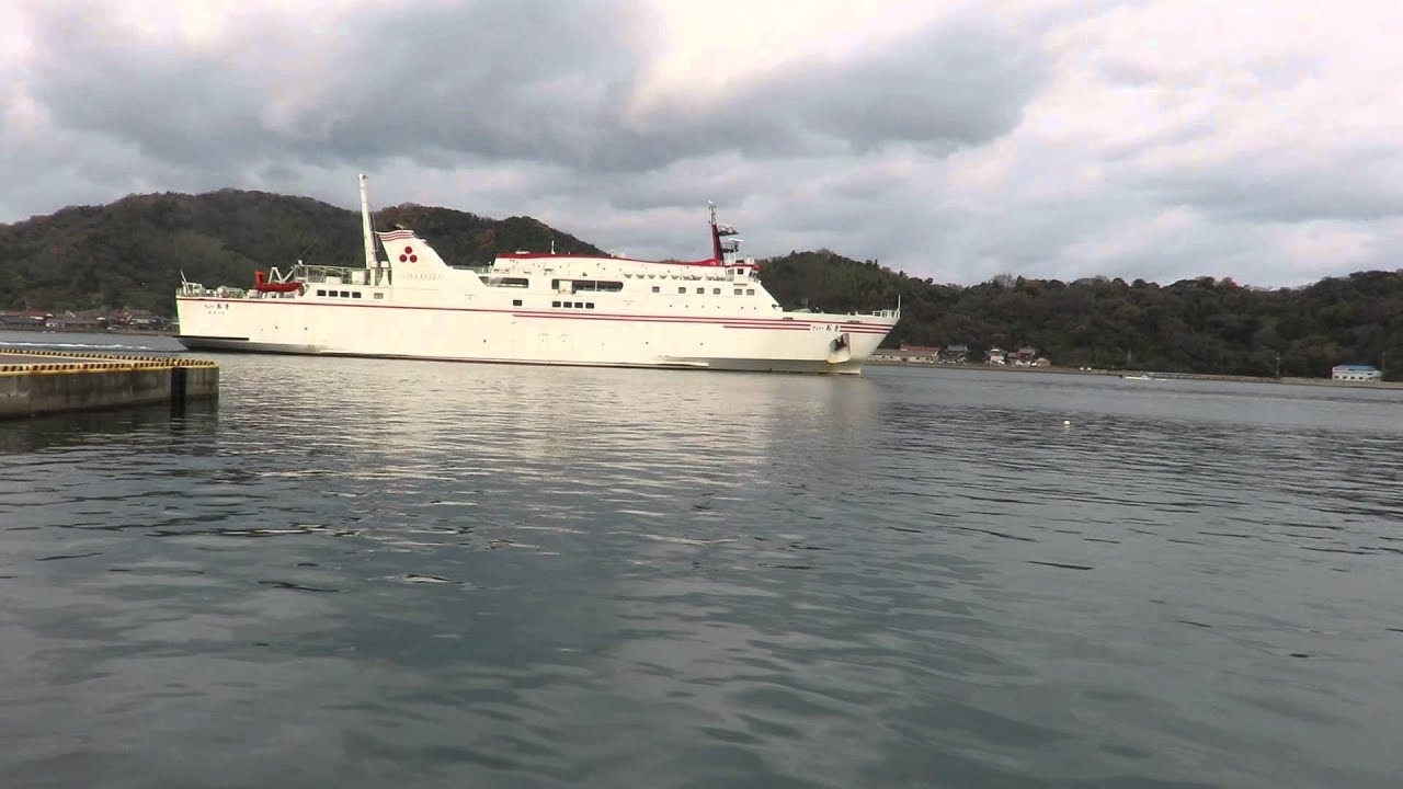 七類港から隠岐の島へ出港