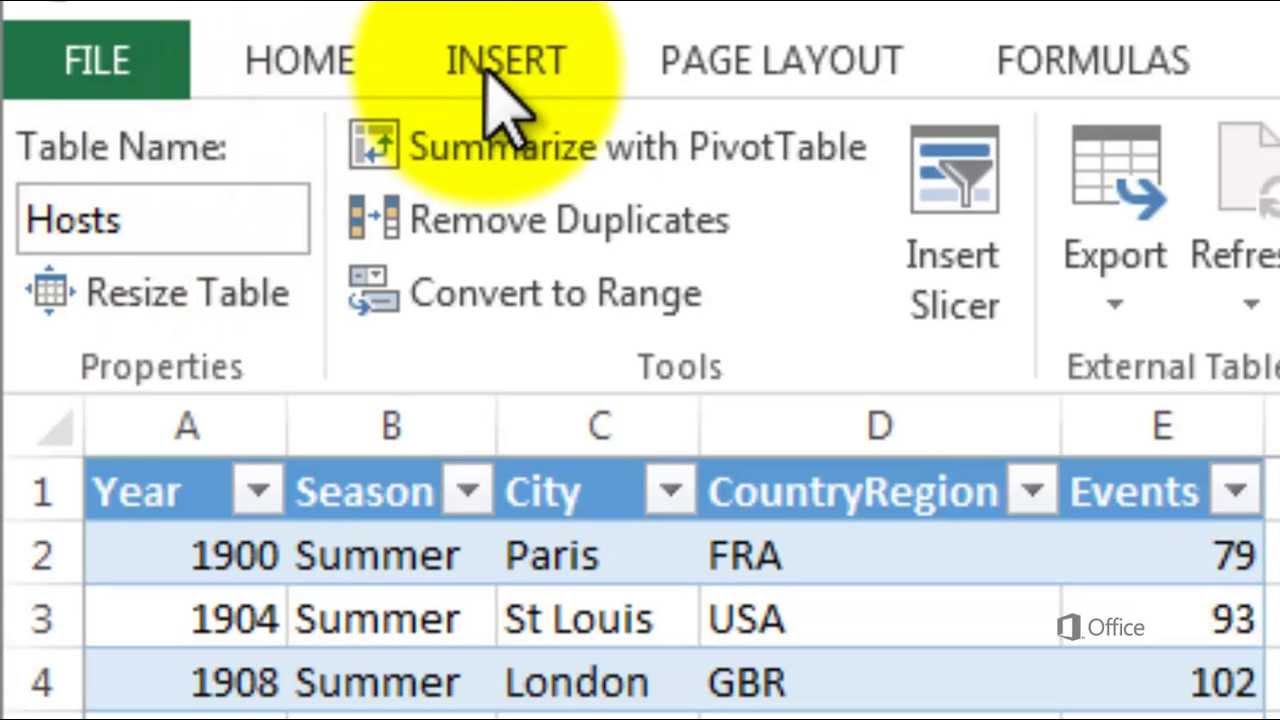Getting Started with Power View in Excel 2013