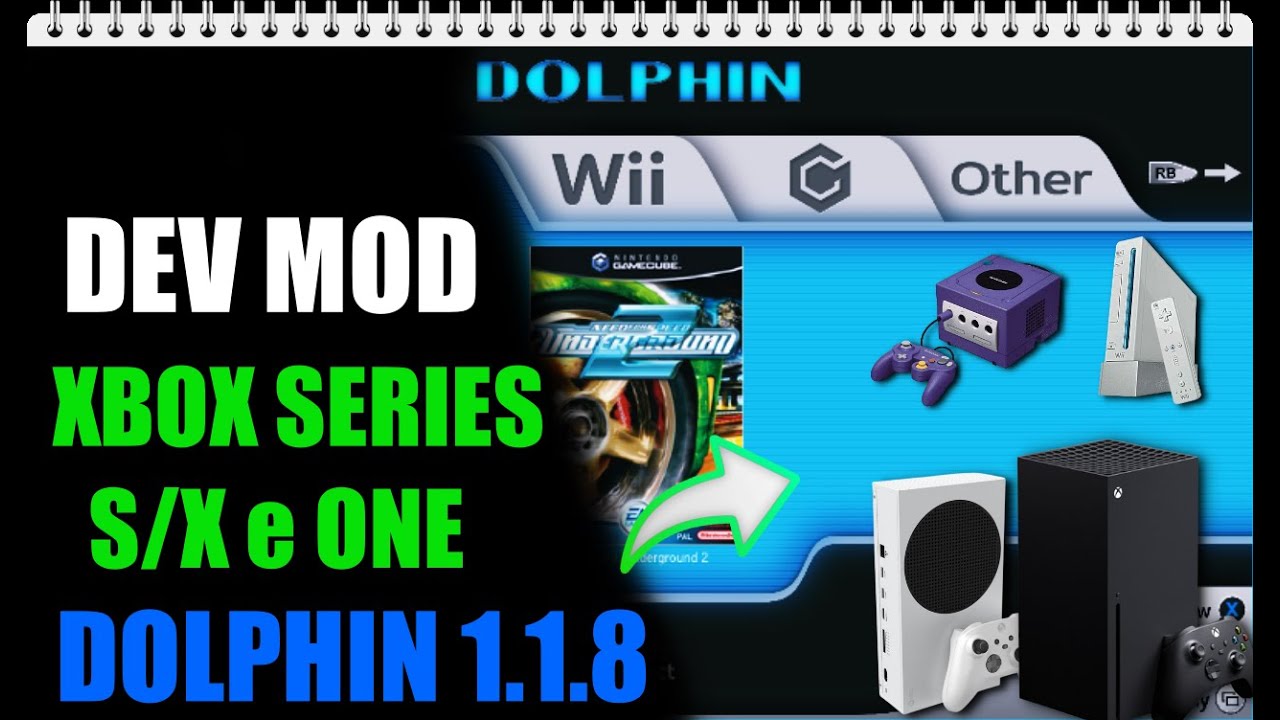 Novo Dolphin 1.1.8 - XBOX SERIES S/X e ONE (DEVMOD) #xboxseriess #gamecube #wii
