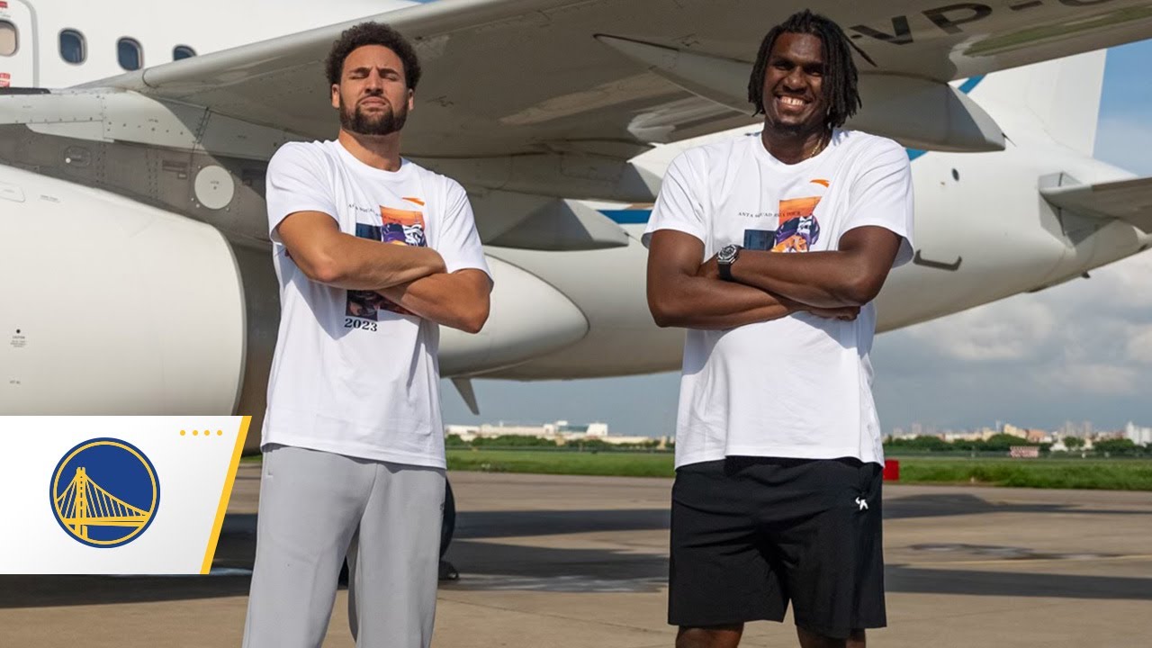 Klay Thompson & Kevon Looney Mid-Flight Convo in China