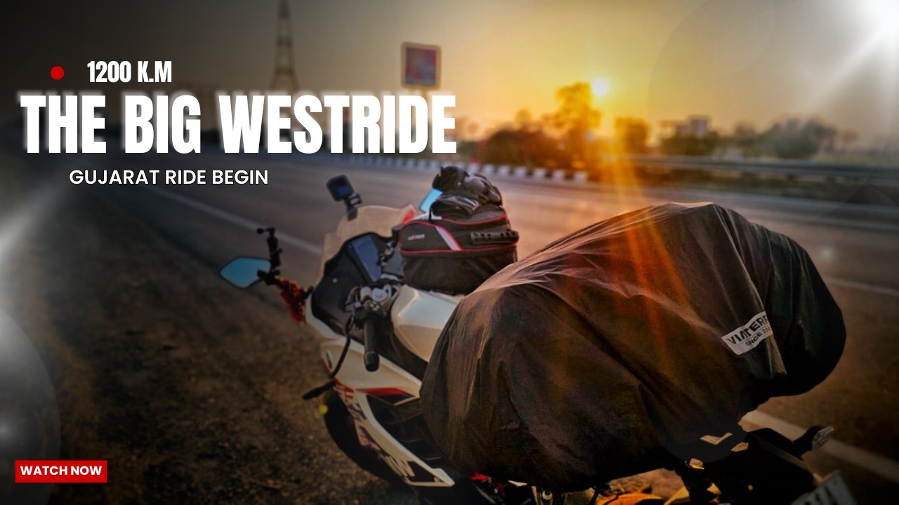 1200K.M The Big West Ride | Ambala to Gujarat | Gujarat Ride Begin | EP-01 | Epic Solo Moto vlog |