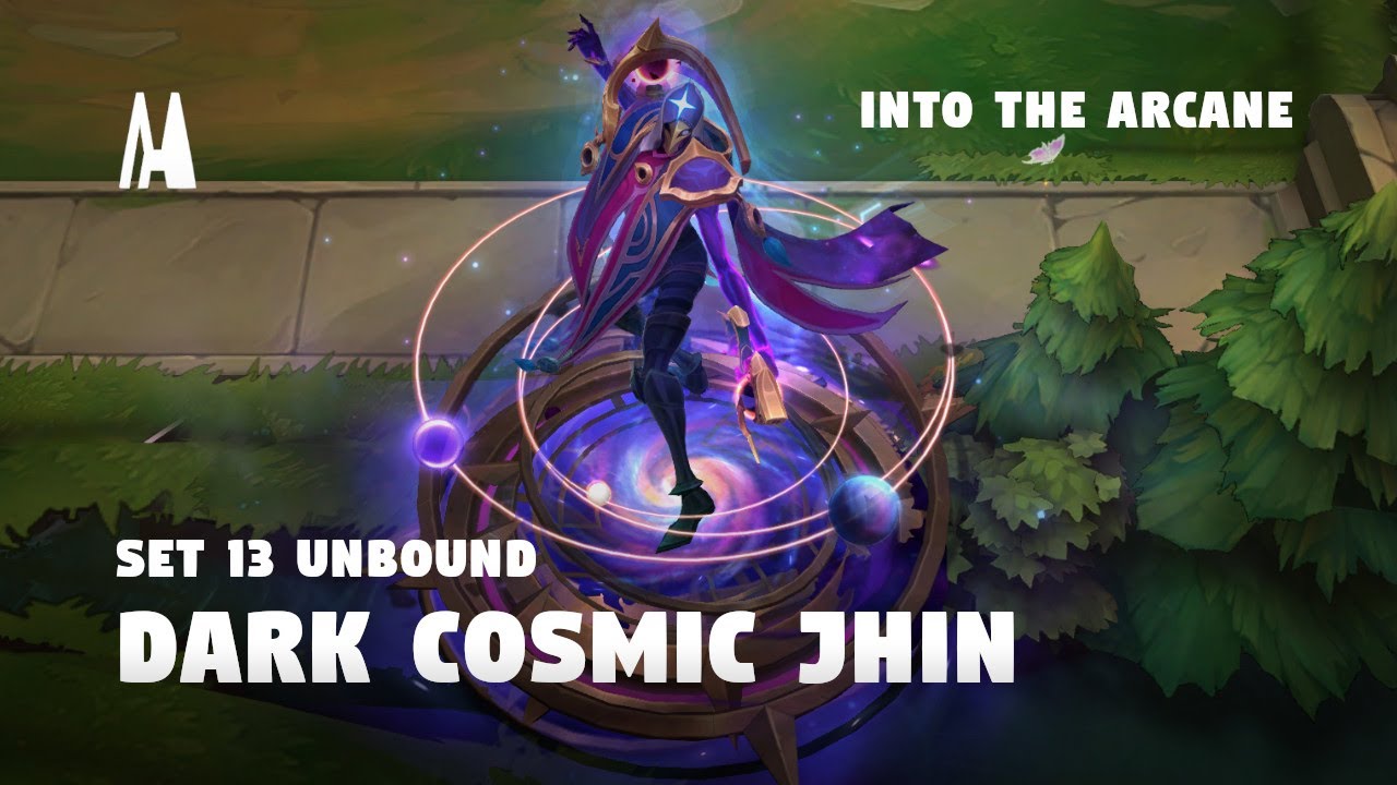 DARK COSMIC JHIN UNBOUND | FINISHER, BOOM, EMOTES | TFT SET 13