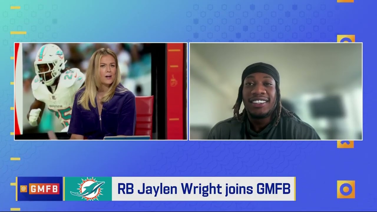Miami Dolphin Jaylen Wright on the Team's Fastest Player!