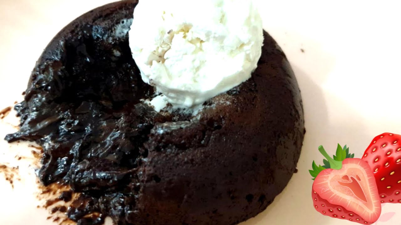 مولتن كيك بدون زبدة ولازيت بأسهل طريقة - Chocolate Lava Cake