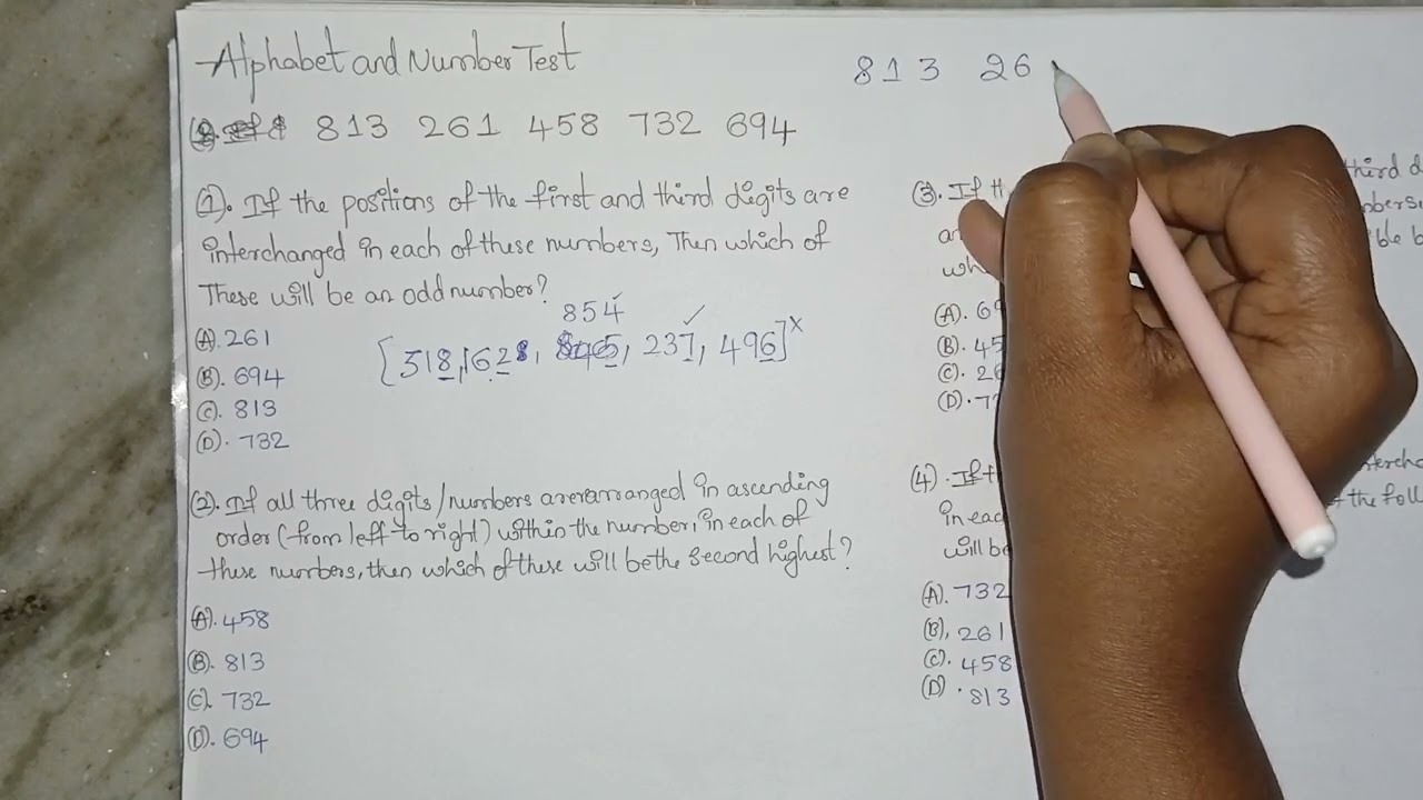 Alphabet and Number Series|Competitive Exams 