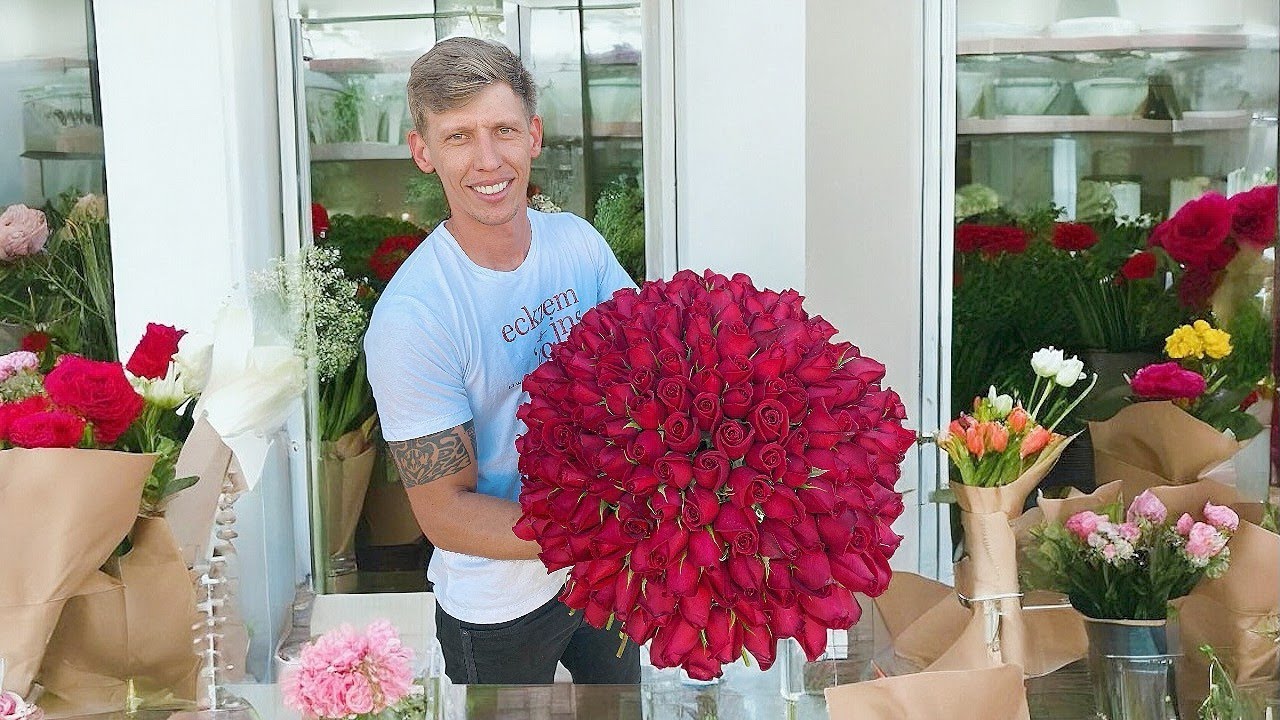Como fazer buquê de presente de 200 rosas ‹ Art Fleur ›