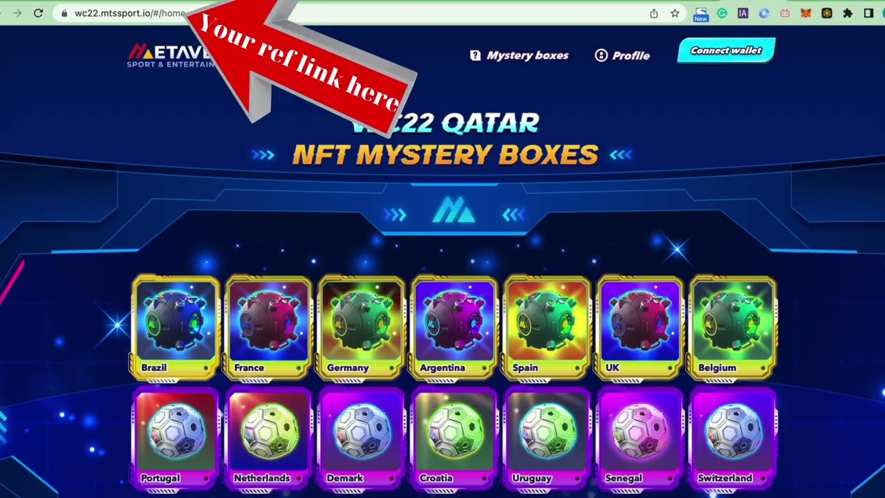How to buy WC22 Mystery Box NFTs via Binance wallet by Desktop?