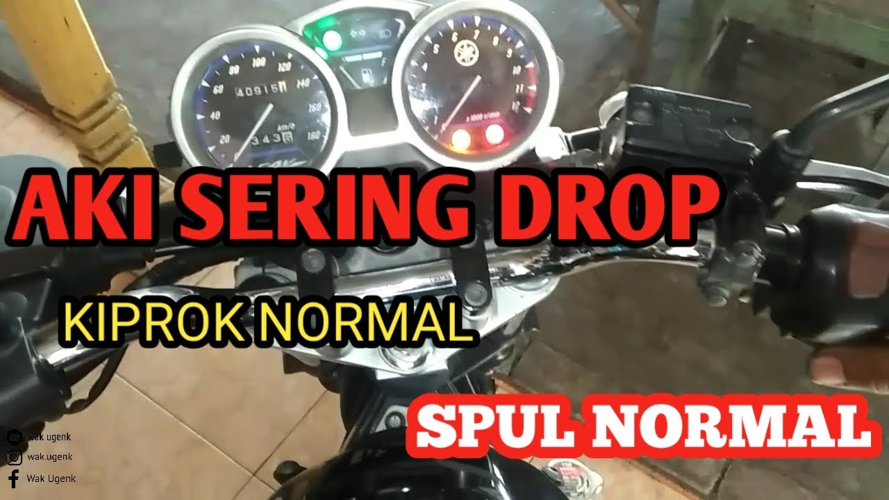 MENCARI PENYEBAB AKI SERING DROP YAMAHA VIXION OLD