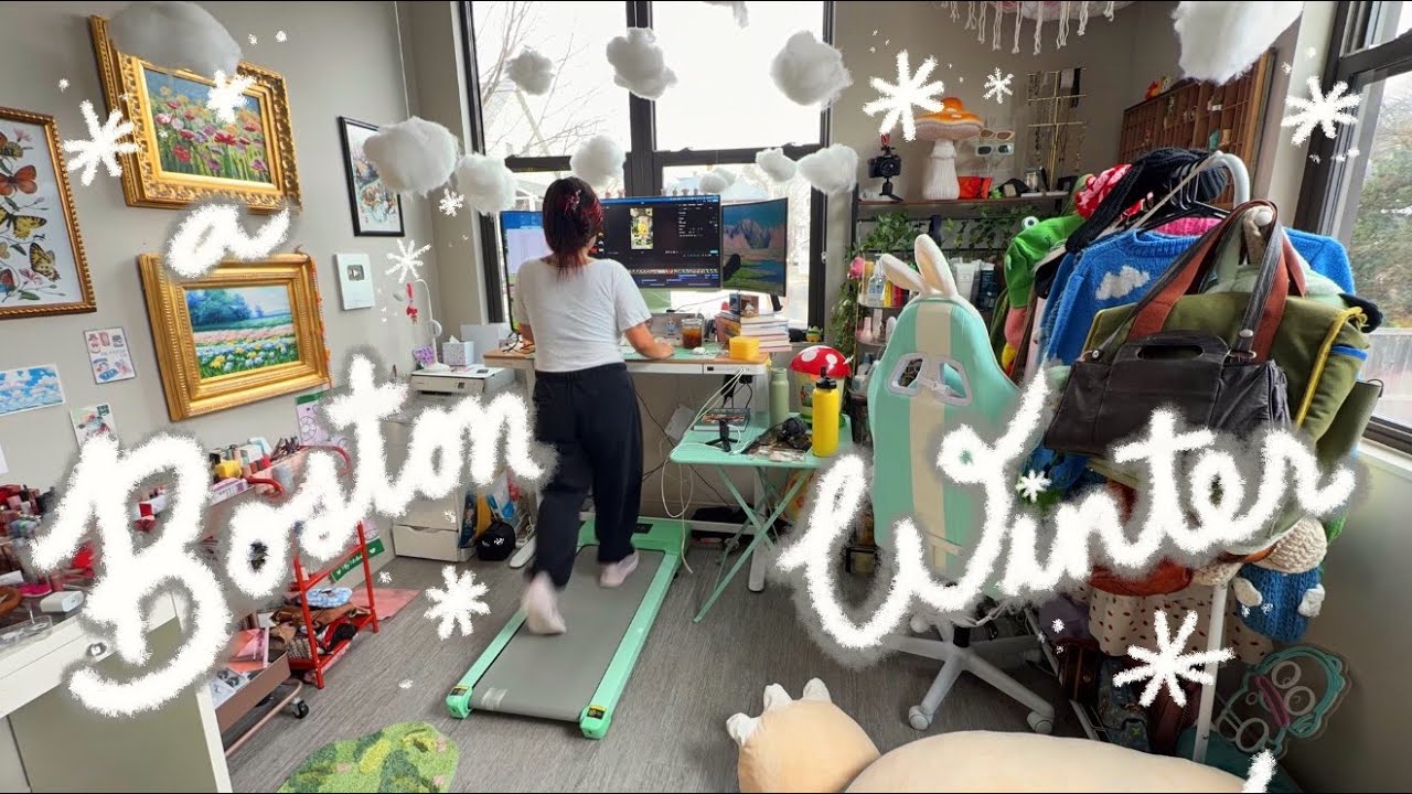 Lazy Winter Days at Home ⛄ holiday joy, skincare reviews, bookstores & gifts, Christmas in Boston