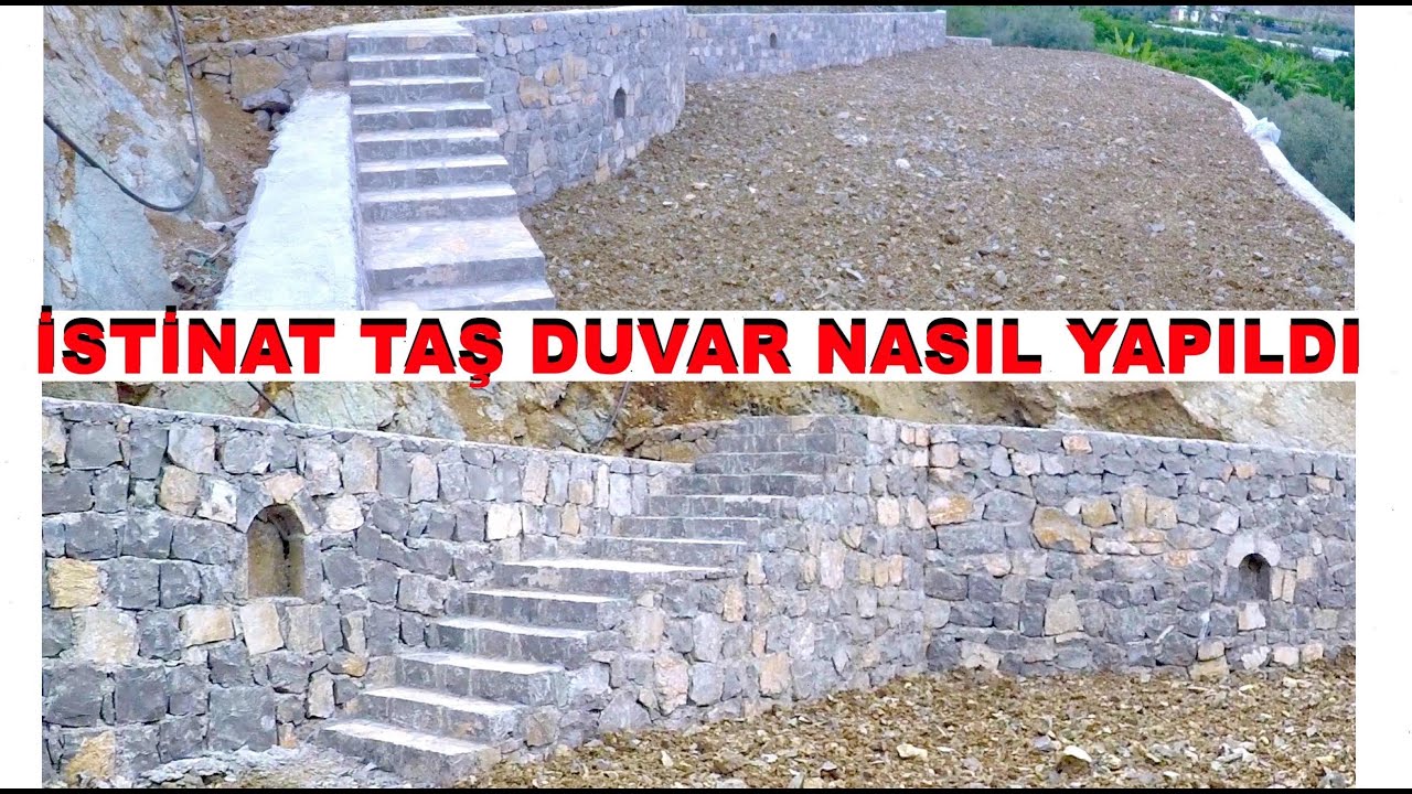 İSTİNAT DUVARI   TAŞ İSTİNAT DUVARI  🚧  Building Stone Retaining Wall