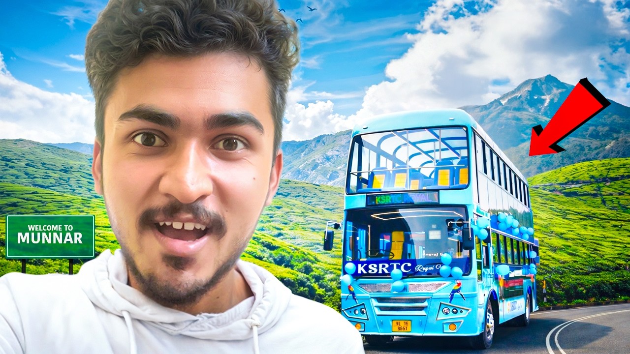 Travelled in the Most Scenic Bus Ride in Munnar😍