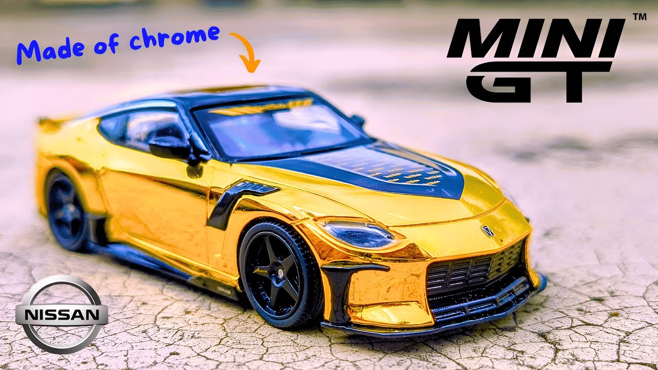 Распаковка и обзор Gold Chrome Mini GT Nissan Z Veilside FFZ400