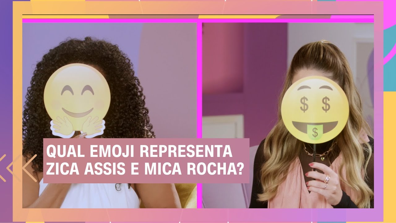 Desafio de emojis com Zica Assis e Mica Rocha | MiContaCNN