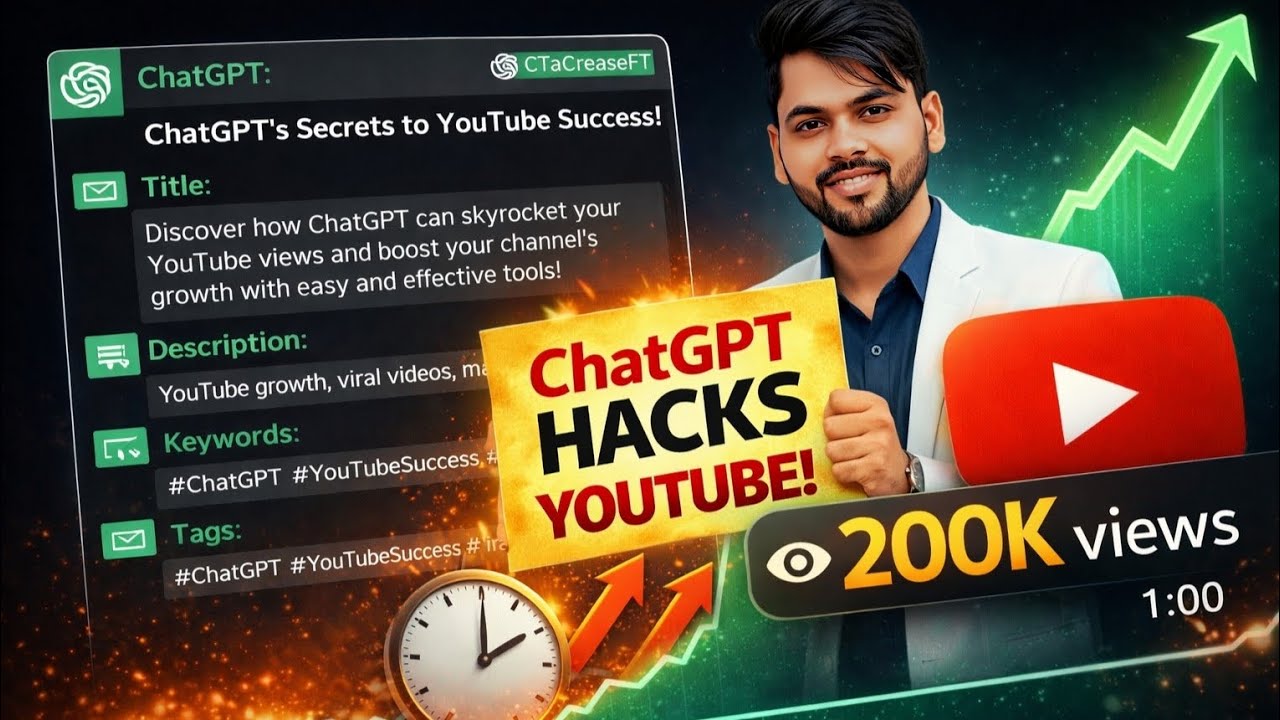 How to Write YouTube Titles with ChatGPT (Get 2X More Views Fast!) #youtubegrowth 