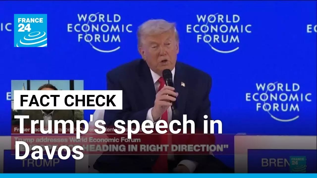 Trump addresses World Economic Forum in Davos, making many 