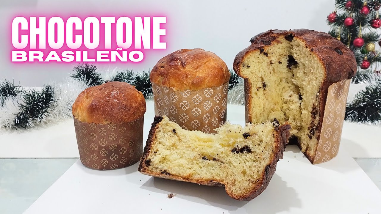 El Famoso Chocottone Brasileño Panettone Navideño Esponjoso - Panettone CASERO con la Miga Perfecta