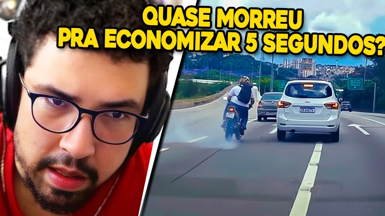 ELE ARRISCOU A VIDA PRA ECONOMIZAR 5 SEGUNDOS? YETZ REACT SUSTOS DE MOTO (EP. 239)