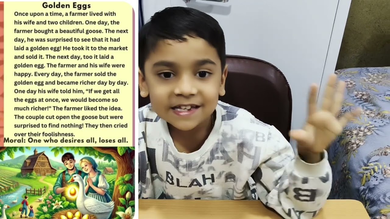  3 storys  read with moral   