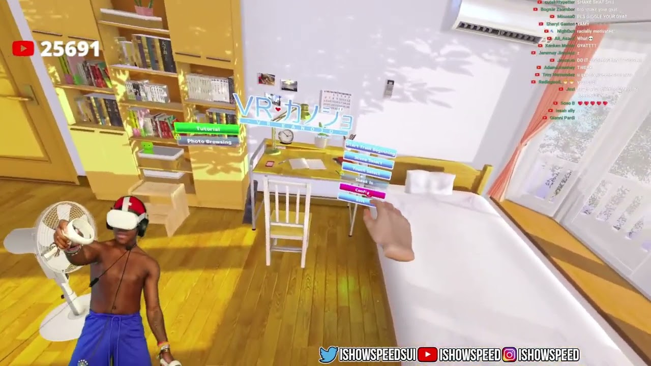 IShowSpeed plays NEW GAME-VR Kanojo / VRカノジョ