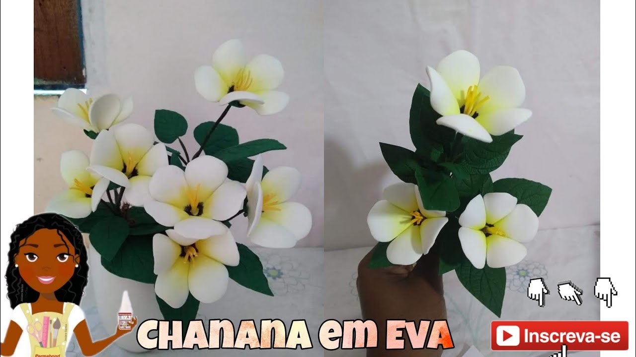 Como fazer a flor chanana em Eva sem Frisadores
