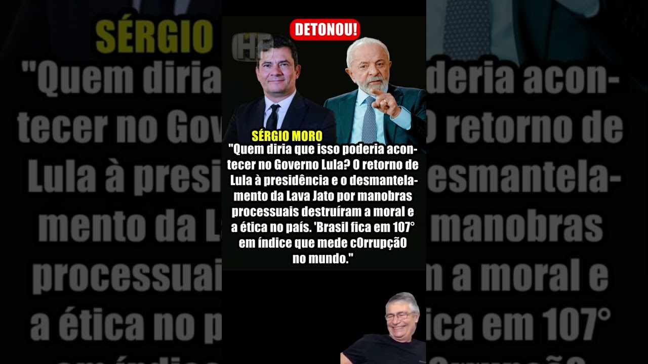 Moro critica cen&aacute;rio atual e cita fim da Lava Jato
