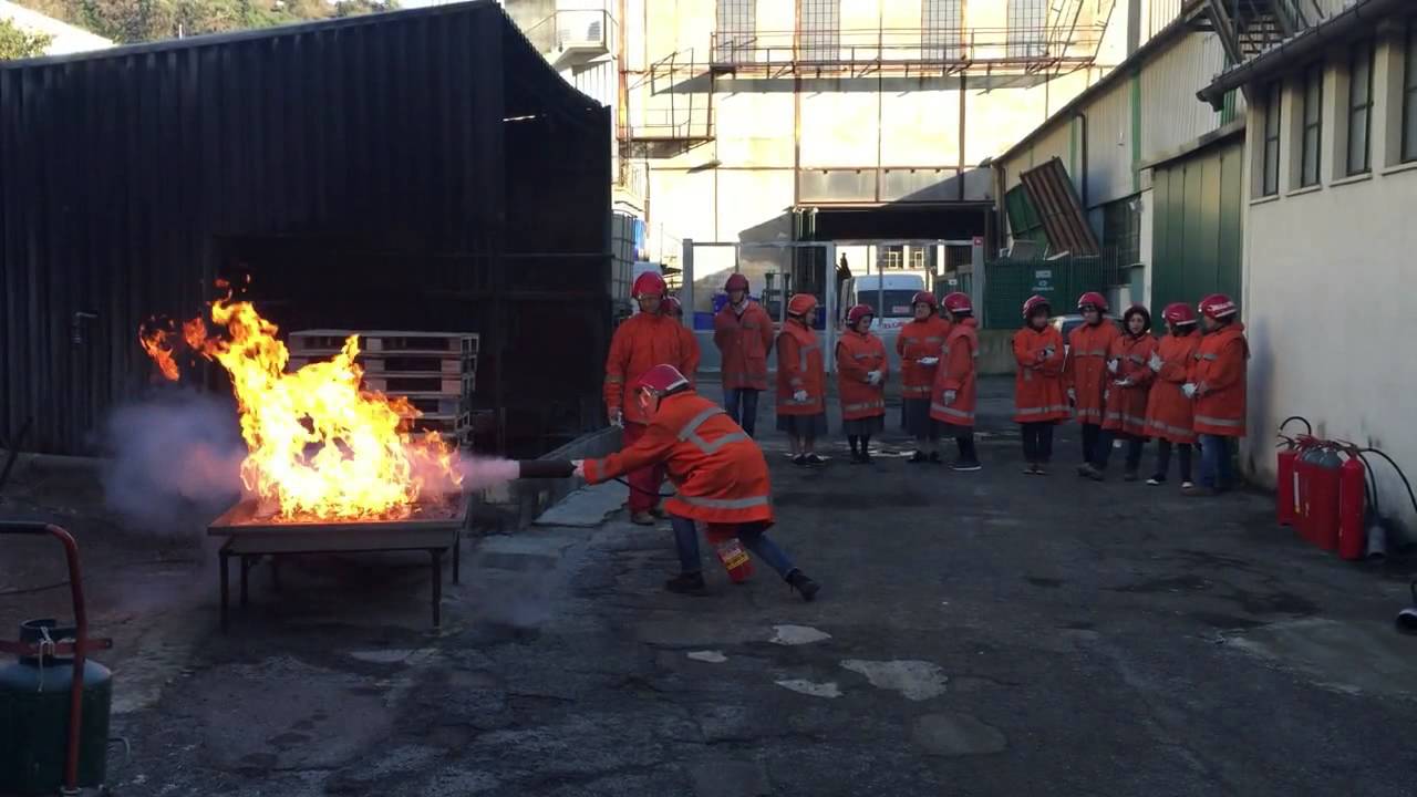 Prova pratica corso antincendio 11/02/2016