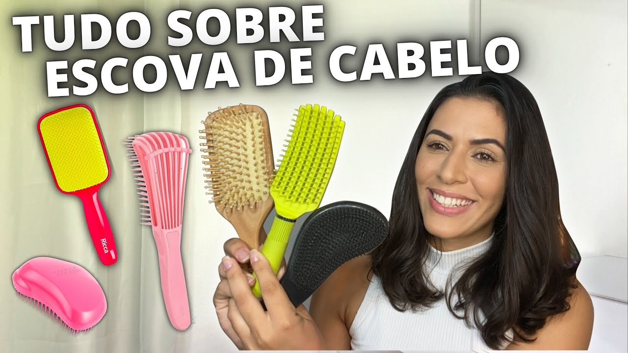 ESCOVA DE CABELO: Qual escolher ? + Minhas Escovas + Resenha Escova Easy Clean Vertix | Larisse Gama