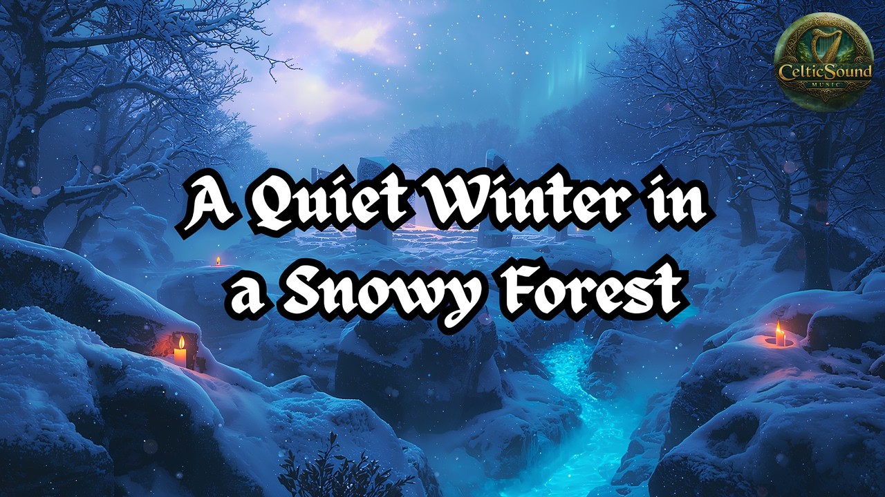Celtic Snow Music 🍀 1 Hour Gentle Snowfall Instrumental Soundscapes