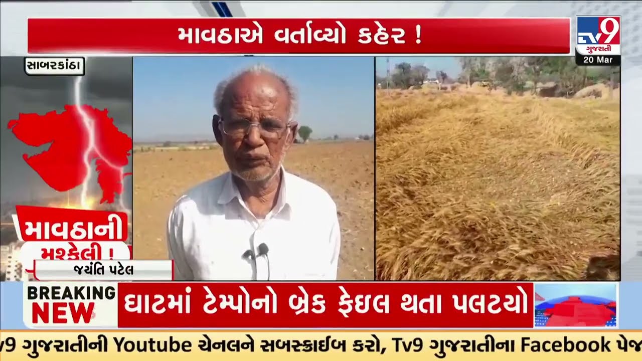 Unseasonal Rain Devastates Wheat Crops in Banaskantha, Sabarkantha Farmers Face Heavy Loss | TV9