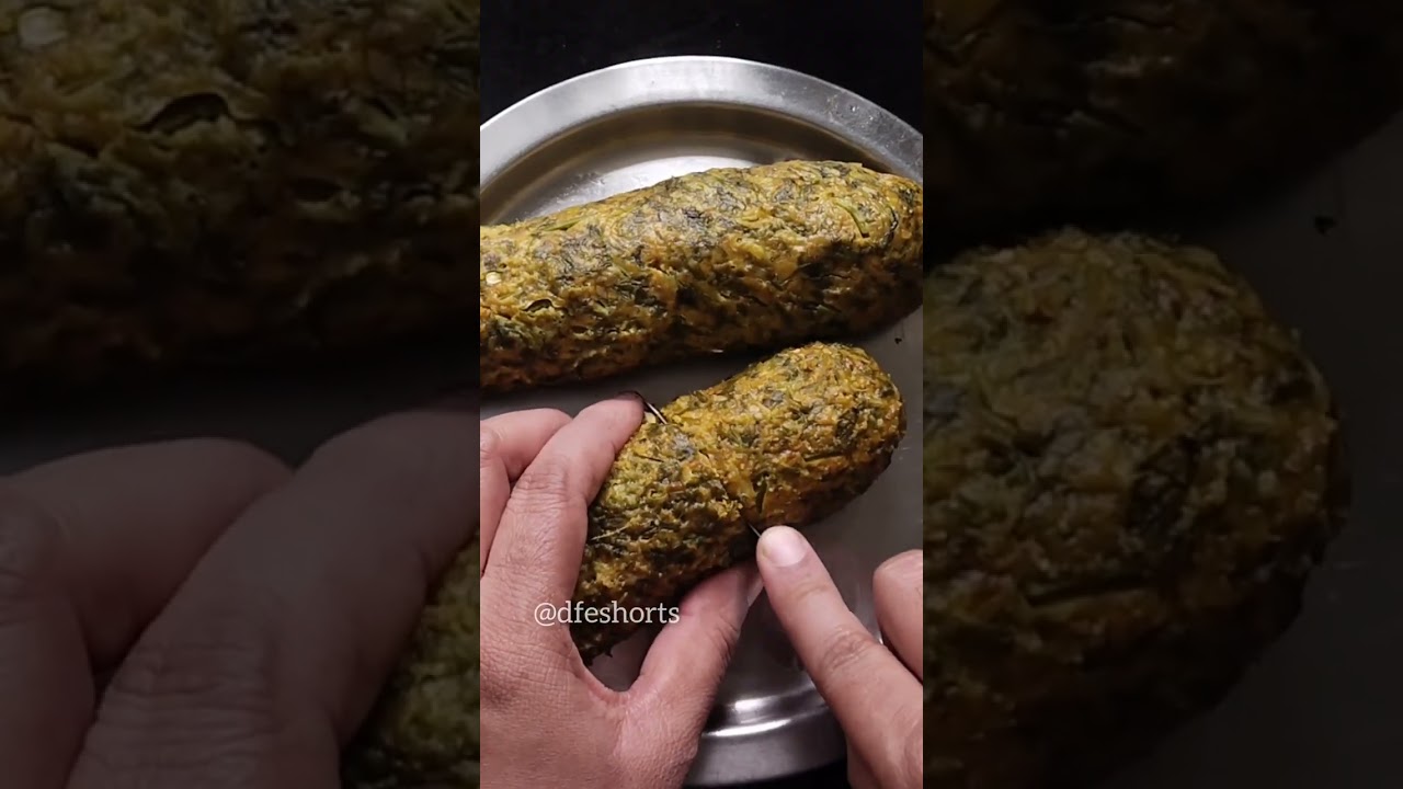Kothimbir Vadi | कोथिंबिर वडी | Crispy and Tasty Kothimbir muthiya #dfeshorts
