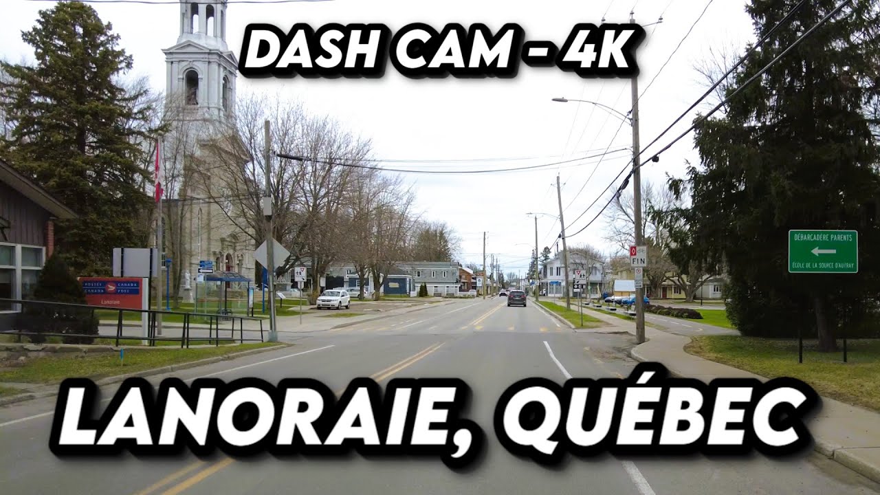 Scenic Drive Through Lanoraie, Québec! 🌳🚗 4K Adventure