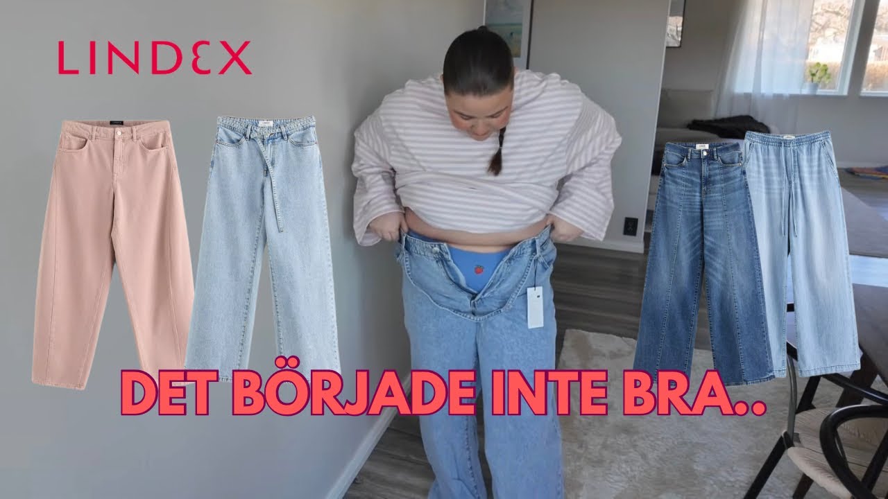 LINDEX JEANS - DET BÖRJADE INTE BRA! SIZE 48!