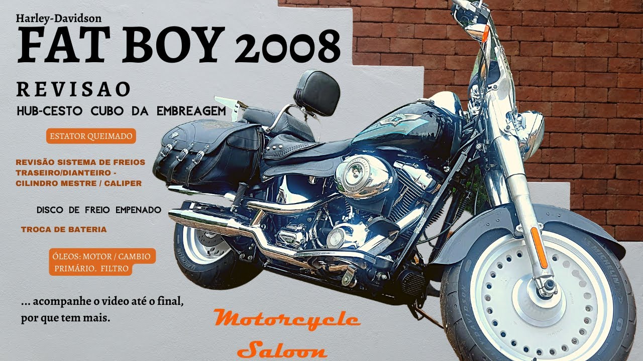 MOTORCYCLE SALOON COM H-D FAT BOY 2008