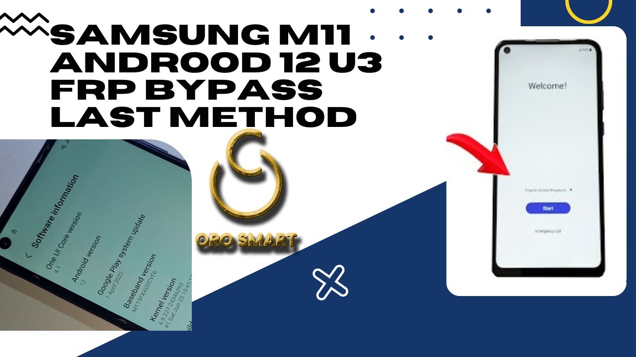 Samsung M11 (SM-M115F) Frp/Google lock bypass Android 11/12