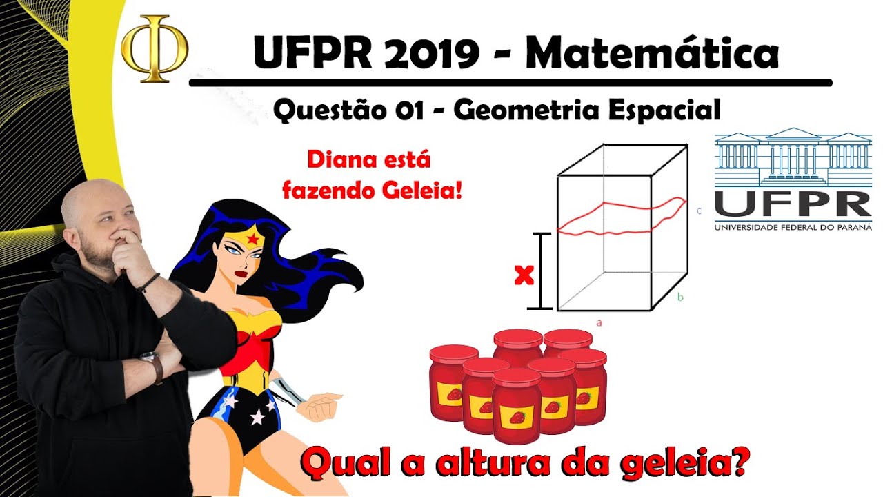 UFPR 2019 - Matemática - Questão 01 - Geometria espacial.