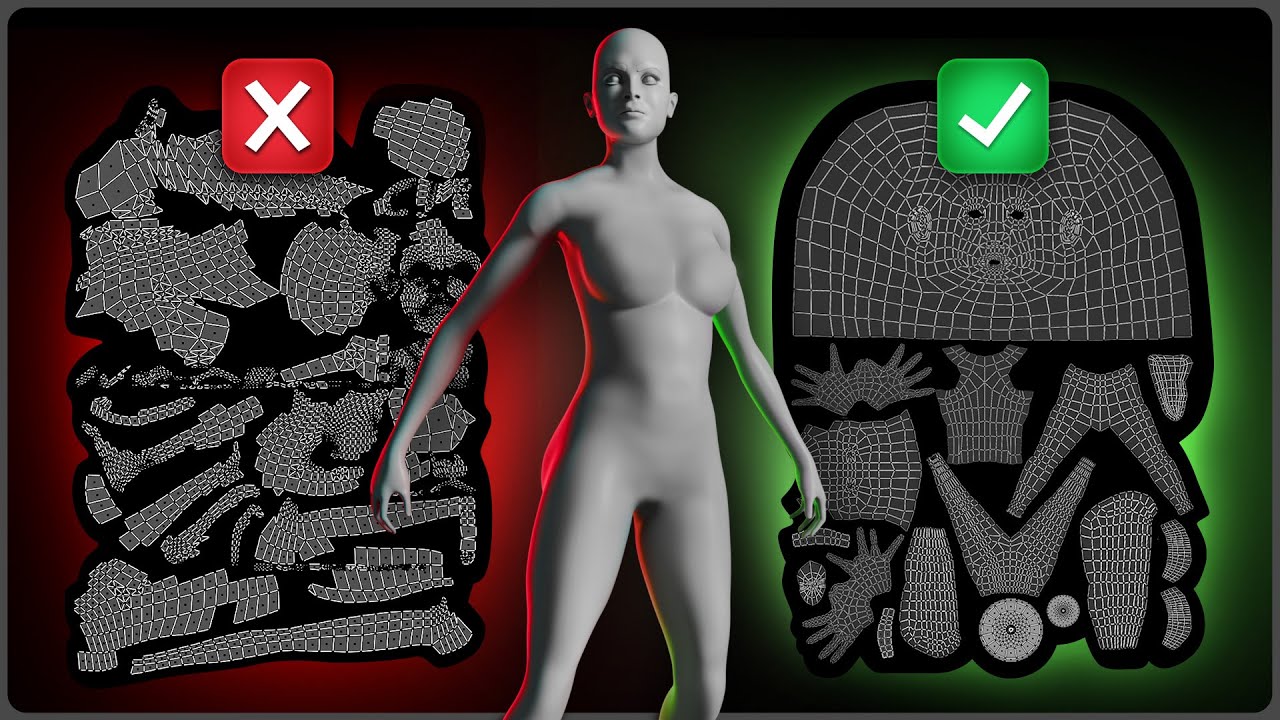 How to Fully UV Unwrap a Character in Blender (in 10 Min)