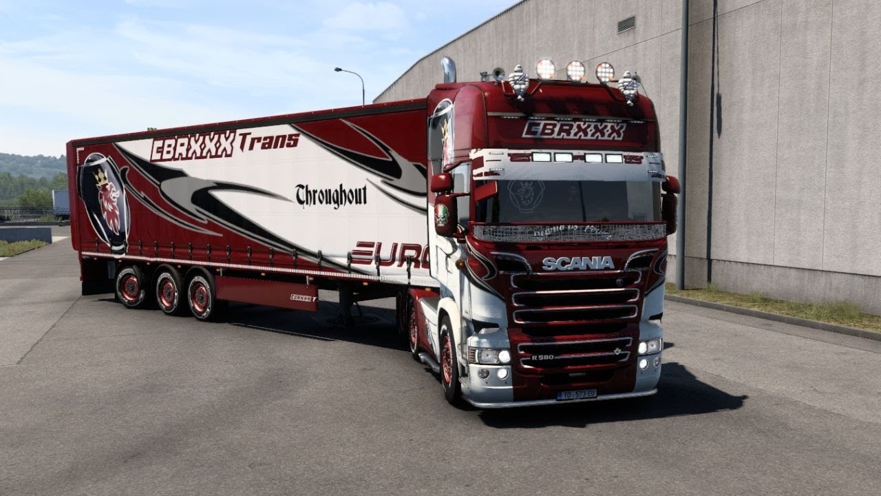[ ETS 2 1.49 BÊTA ] ❤ SCANIA R580 V8 BRUTAL OPEN PIPE ❤