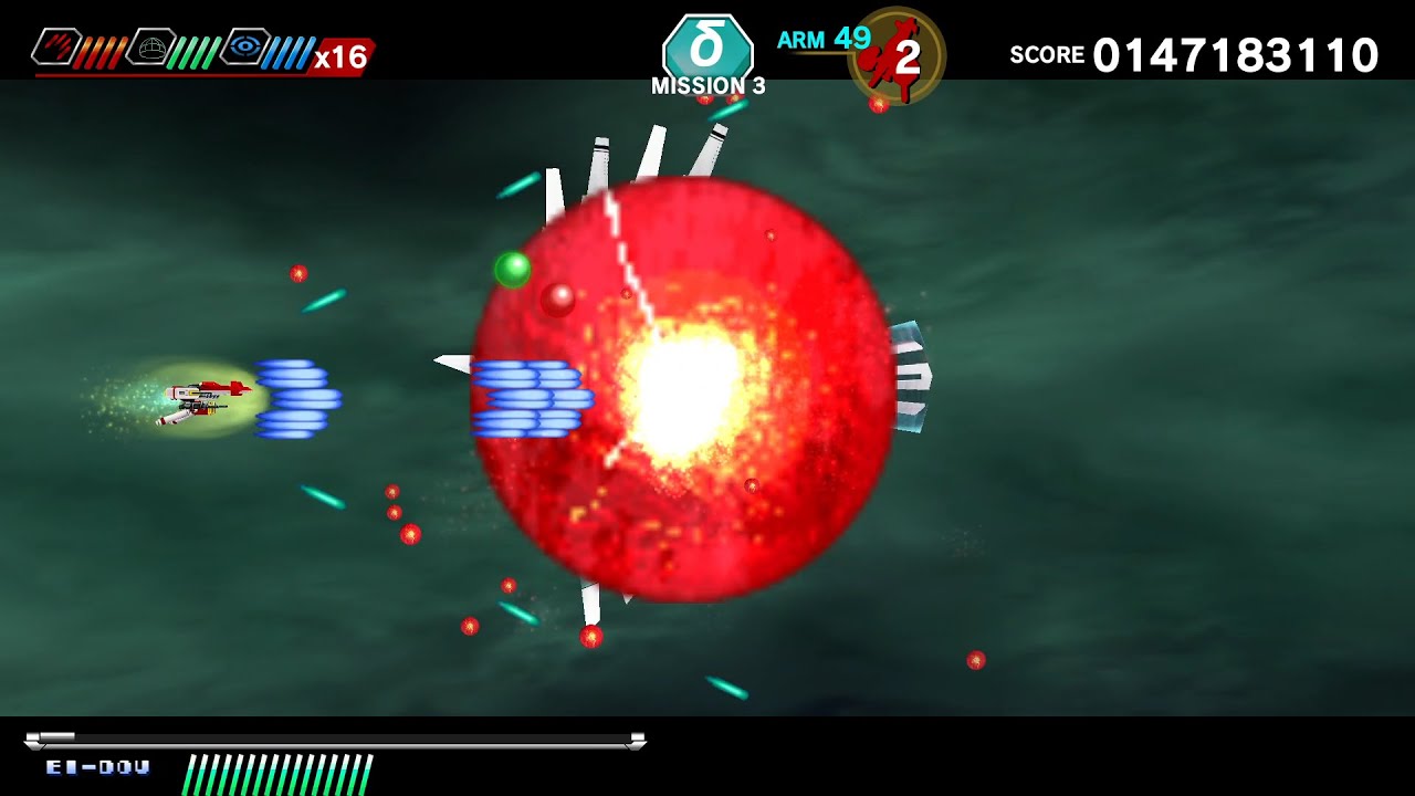 ダライアスバーストCS DLCモード 蒼穹紅蓮隊 MISSION3 屠竜1.92億