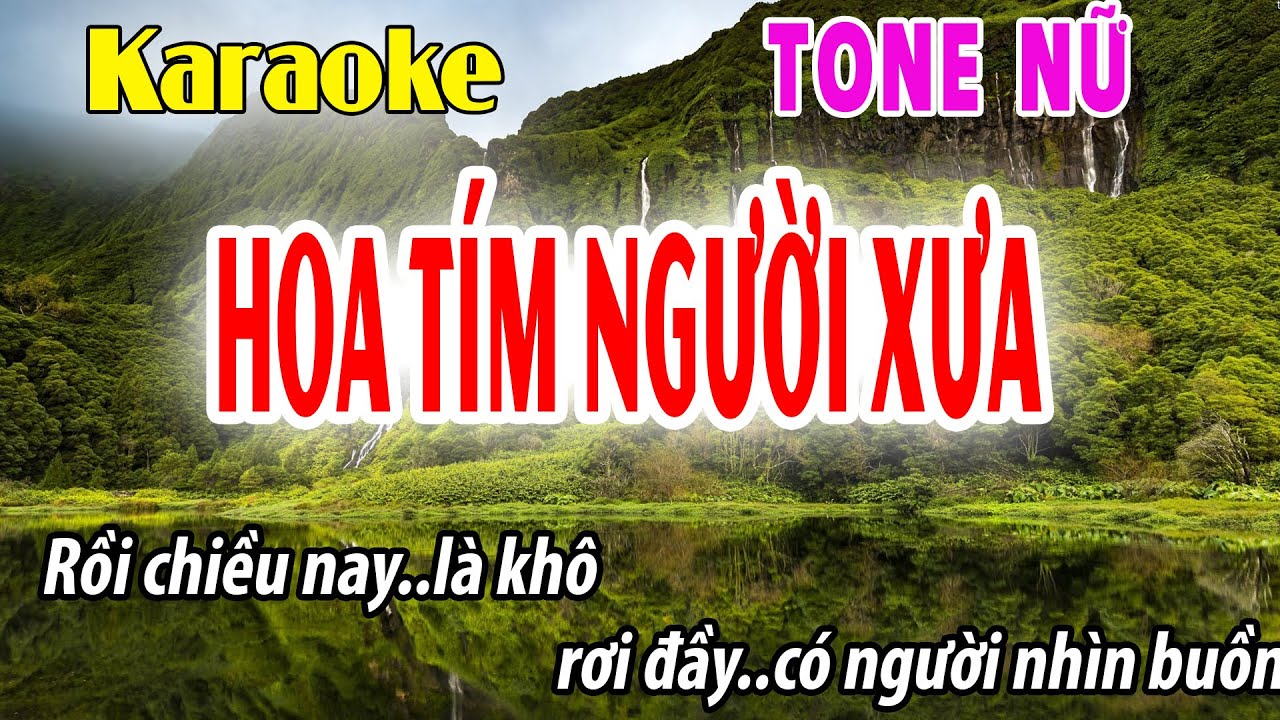 Hoa Tím Người Xưa Karaoke Tone Nữ | Gm | Đời Sống và Âm Nhạc