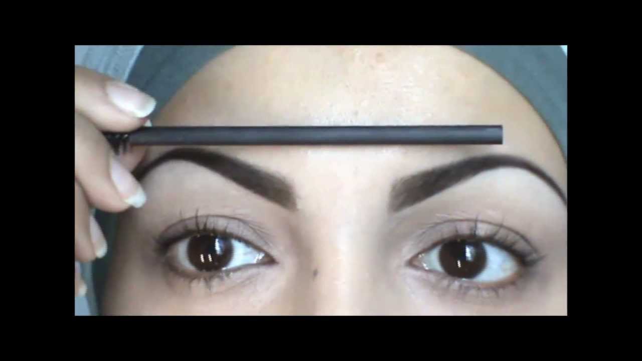 The UNIBROW Technique - How to make your brows even كيف تجعلي حواجبك متساوية