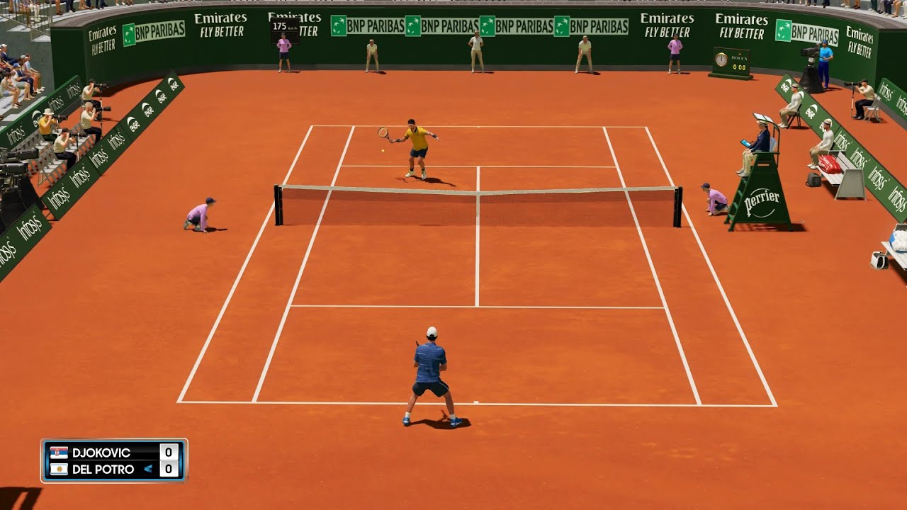 AO Tennis 2 - Novak Djokovic vs Juan Martín del Potro - PS4 Gameplay