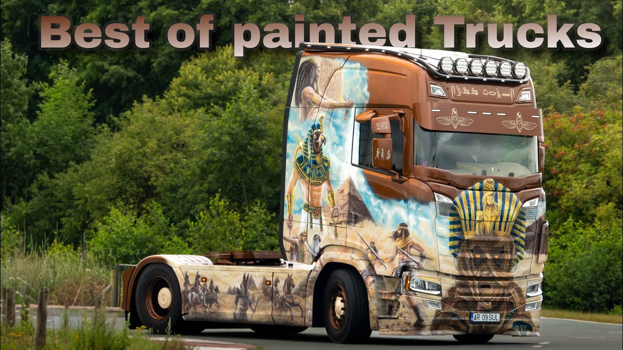 my Top 90 Painted Trucks in Europe 2025 | Best of semi Trucks and Trucks with Trailer