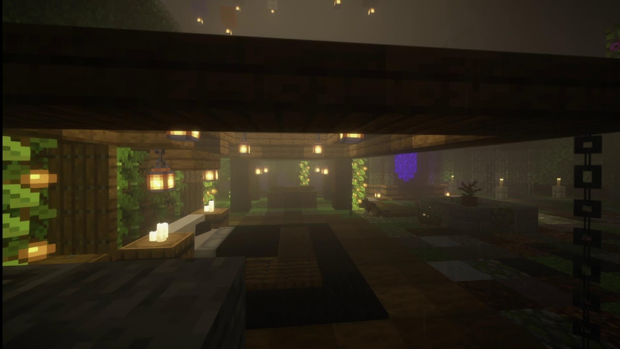 minecraft sleep/work/play session | my yard upgrades